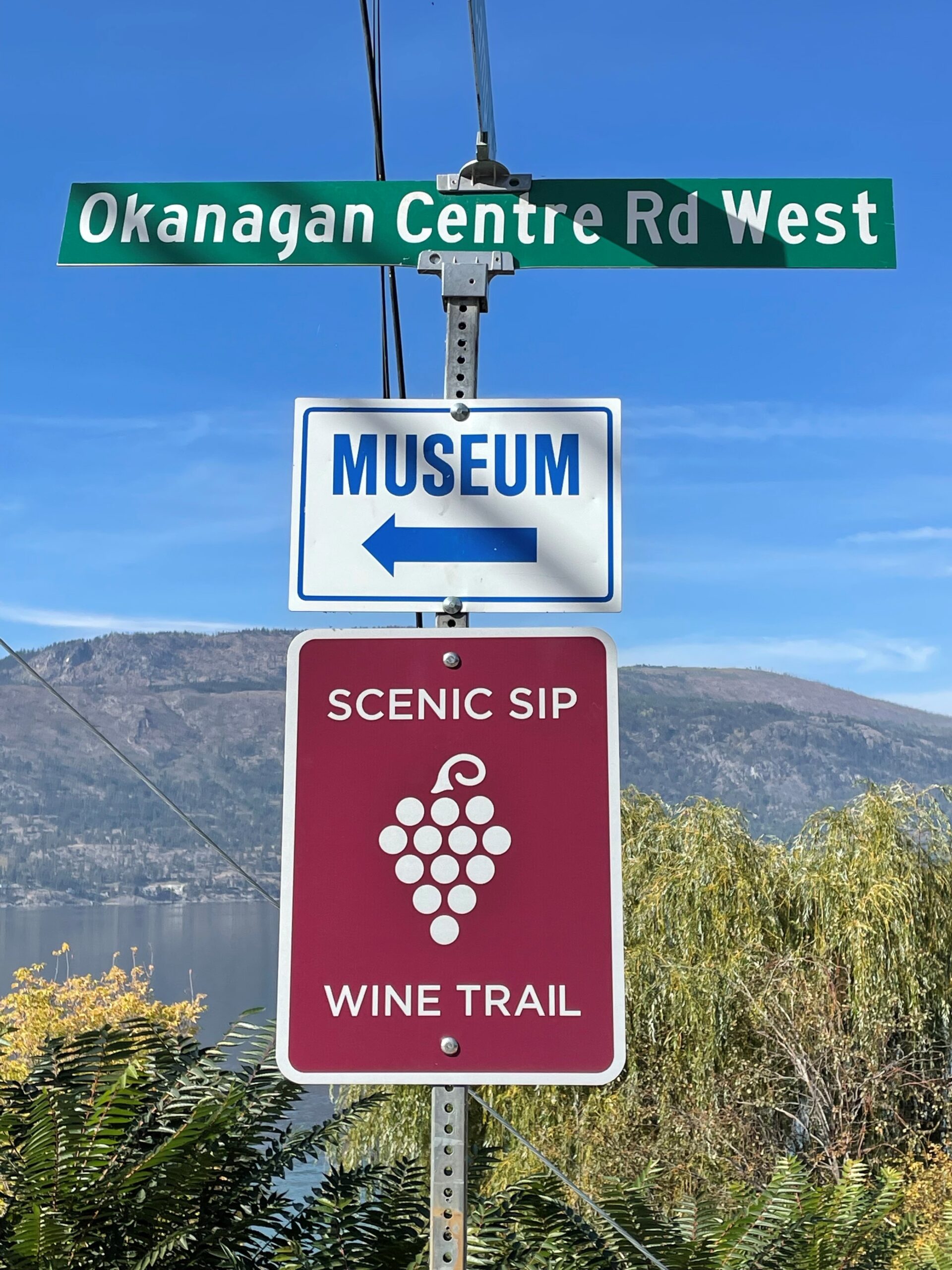 New Wine Route Signage